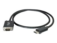 C2G DisplayPort Male to VGA Male Adapter Cable - DisplayPort -kaapeli - DisplayPort (uros) to HD-15 (VGA) (uros) - 3 m - musta 84333