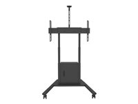 Multibrackets M Motorized Floorstand - Teline - moottorikäyttöinen malleihin LCD-TV - musta -näytön koko: 42"-100" - lattialla seisova - sekä kaappi ja kamerahylly 7350073736775