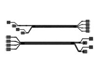 Intel OCuLink Cable Kit - SATA-/SAS-kaapeli - 4i MiniLink SAS (SFF-8611) (uros) suora to 4i MiniLink SAS (SFF-8611) (uros) oikeakulmainen - 72.5 cm (pakkaus sisältää 2) A2U8PSWCXCXK1