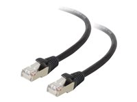 C2G Cat5e Booted Shielded (STP) Network Patch Cable - Kytkentäkaapeli - RJ-45 (uros) to RJ-45 (uros) - 3 m - STP - CAT 5e - valettu - musta 83852