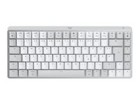 Logitech Master Series MX Mechanical Mini for Mac - Näppäimistö - taustavalaisu - langaton - Bluetooth LE - QWERTY - näppäinkytkin: hiljaiset kosketusnäppäimet - kalpean harmaa 920-010797