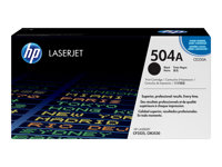 HP 504A - Musta - alkuperäinen - LaserJet - väriainekasetti (CE250A) malleihin Color LaserJet CM3530 MFP, CM3530fs MFP, CP3525, CP3525dn, CP3525n, CP3525x CE250A