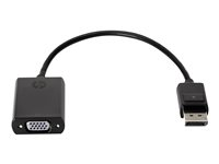 HP DisplayPort to VGA Adapter - Videomuunnin - DisplayPort - VGA malleihin Elite t655; EliteBook 8470; Pro 260 G9, t550; Workstation Z4 G5, Z6 G5; ZBook 17 G4 F7W97AA