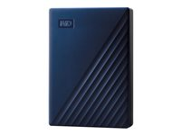 WD My Passport for Mac WDBA2F0050BBL - Kiintolevyasema - salattu - 5 Tt - ulkoinen (kannettava) - USB 3.2 Gen 1 - AES 256 bittiä - keskiyön sininen WDBA2F0050BBL-WESN