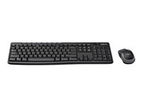 Logitech MK270 Wireless Combo - Näppäimistö- ja hiiri -pakkaus - langaton - 2.4 GHz - akateeminen 920-010029