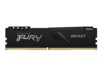 Kingston FURY Beast - DDR4 - moduuli - 8 Gt - DIMM 288 nastaa - 3733 MHz / PC4-29800 - CL19 - 1.35 V - puskuroimaton - non-ECC - musta KF437C19BB/8