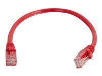 C2G Cat6 Booted Unshielded (UTP) Network Patch Cable - Kytkentäkaapeli - RJ-45 (uros) to RJ-45 (uros) - 1.5 m - UTP - CAT 6 - valettu, piikitön, säikeinen - punainen 83447