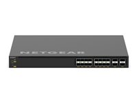 NETGEAR M4350 Series M4350-16V4C - Kytkin - L3 - Hallinnoitu - 16 x 1/10/25 Gigabit SFP28 + 4 x 40/100 Gigabit QSFP28 - ilmavirtaus edestä taaksepäin - telineeseen asennettava VSM4320C-100NES