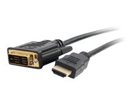 C2G 5m (16ft) HDMI to DVI Cable - HDMI to DVI-D Adapter Cable - 1080p - M/M - Sovitinkaapeli - DVI-D uros to HDMI uros - 5 m - suojattu - musta 42518