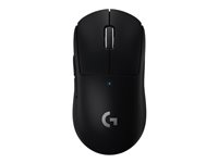 Logitech PRO X SUPERLIGHT Wireless Gaming Mouse - Hiiri - optinen - 5 painiketta - langaton - 2.4 GHz - USB Logitech LIGHTSPEED -vastaanotin - musta 910-005881