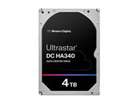 WD Ultrastar DC HA340 WUS721204BLE6L4 - Kiintolevyasema - datakeskus - 4 Tt - sisäinen - 3.5" - SATA 6Gb/s - 7200 kierrosta/min - puskuri: 256 Mt 0B47076