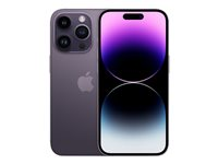 Apple iPhone 14 Pro - 5G älypuhelin - Kaksois-SIM / sisäinen muisti 1 Tt - OLED-näyttö - 6.1" - 2556 x 1179 pikseliä (120 Hz) - 3 takakameraa 48 MP, 12 MP, 12 MP - front camera 12 MP - syvä sinipunainen MQ323QN/A