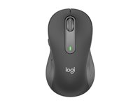 Logitech Signature M650 - Hiiri - optinen - 5 painiketta - langaton - Bluetooth, 2.4 GHz - Logitech Logi Bolt USB-vastaanotin - grafiitti 910-006253