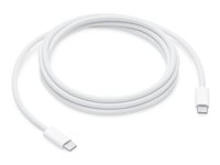 Apple - USB-kaapeli - 24 pin USB-C (uros) to 24 pin USB-C (uros) - 2 m - virransyötön tuki jopa 240 W:n tehoon asti MU2G3ZM/A