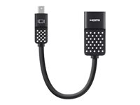 Belkin Mini DisplayPort to HDMI Adapter, 4k - Näyttösovitin - Mini DisplayPort uros to HDMI naaras - 12.7 cm - 4K-tuki F2CD079BT