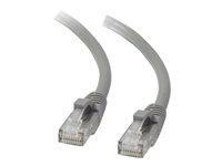 C2G Cat5e Booted Unshielded (UTP) Network Patch Cable - Kytkentäkaapeli - RJ-45 (uros) to RJ-45 (uros) - 20 m - UTP - CAT 5e - valettu, piikitön, säikeinen - harmaa 83149