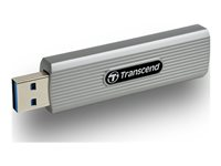 Transcend ESD320A - SSD - salattu - 512 GB - ulkoinen (kannettava) - USB 3.2 Gen 2x1 - AES 256 bittiä - pehmeä harmaa TS512GESD320A