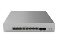 Cisco Meraki Cloud Managed MS120-8 - Kytkin - Hallinnoitu - 8 x 10/100/1000 (PoE+) + 2 x Gigabit SFP - työpöytä, seinään asennettava - PoE+ (67 W) MS120-8LP-HW