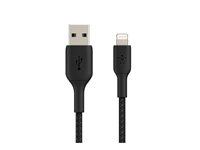 Belkin BOOST CHARGE - Salamakaapeli - Lightning uros to USB uros - 1 m - musta CAA002BT1MBK