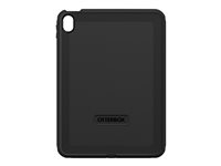 OtterBox Defender Series - Suojakotelo tabletille - rosoinen - polykarbonaatti, synteettinen kumi - musta malleihin Apple 10.9-inch iPad (10. sukupolvi) 77-89953