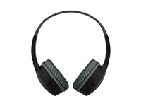 Belkin SoundForm Mini - Kuulokkeet mikrofonilla varustettu - korvien päällä - Bluetooth - langaton - 3,5 mm jakkiliitin - musta AUD002BTBK