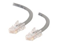 C2G Cat5e Non-Booted Unshielded (UTP) Network Patch Cable - Kytkentäkaapeli - RJ-45 (uros) to RJ-45 (uros) - 15 m - UTP - CAT 5e - säikeinen, uniboot - harmaa 83008