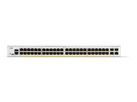 Cisco Catalyst 1300-48FP-4G - Kytkin - L3 - Hallinnoitu - 48 x 10/100/1000 (PoE+) + 4 x Gigabit SFP - telineeseen asennettava - PoE+ (740 W) C1300-48FP-4G