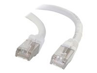 C2G Cat5e Booted Shielded (STP) Network Patch Cable - Kytkentäkaapeli - RJ-45 (uros) to RJ-45 (uros) - 2 m - STP - CAT 5e - valettu - valkoinen 83881