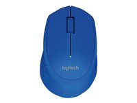 Logitech M280 - Hiiri - oikeakätinen - optinen - 3 painiketta - langaton - 2.4 GHz - USB johdoton vastaanotin - sininen 910-004290