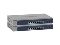 NETGEAR Smart MS510TXM - Kytkin - L3 Lite - smart - 4 x 100/1000/2.5G + 4 x 1/2.5/5/10GBase-T + 2 x 10 Gigabit SFP+ (maa-satelliittiyhteys) - telineeseen asennettava, työpöytä MS510TXM-100EUS