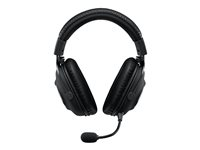 Logitech G Pro X - Kuulokkeet + mikrofoni - täysikokoinen - langallinen - 3,5 mm jakkiliitin - melua vaimentava 981-000818