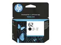 HP 62 - Musta - alkuperäinen - mustepatruuna malleihin ENVY 55XX, 56XX, 76XX; Officejet 200, 250, 57XX, 8040 C2P04AE#UUS