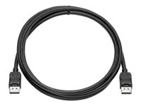 HP - Näytön kaapelisarja - DisplayPort (uros) to DisplayPort (uros) - 2 m malleihin Elite t655; Presence Small Space Solution with Zoom Rooms; Pro t550 VN567AA