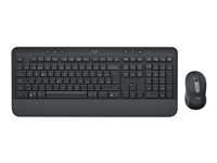 Logitech Signature MK650 Combo for Business - Näppäimistö- ja hiiri -pakkaus - langaton - Bluetooth LE - QWERTY - Yhdysvaltain englanti kansainv. - grafiitti 920-011004