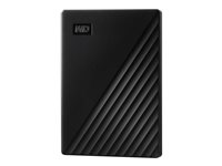 WD My Passport WDBYVG0010BBK - Kiintolevyasema - salattu - 1 Tt - ulkoinen (kannettava) - USB 3.2 Gen 1 - AES 256 bittiä - musta WDBYVG0010BBK-WESN