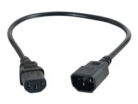 C2G Computer Power Cord Extension - Sähköjatkojohto - power IEC 60320 C13 to IEC 60320 C14 - vaihtovirta 250 V - 3 m 88504