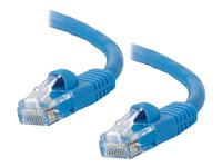 C2G Cat5e Booted Unshielded (UTP) Network Patch Cable - Kytkentäkaapeli - RJ-45 (uros) to RJ-45 (uros) - 30 m - UTP - CAT 5e - valettu, piikitön, säikeinen - sininen 83170