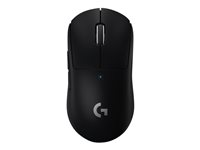 Logitech G PRO X SUPERLIGHT - Hiiri - optinen - 5 painiketta - langaton - 2.4 GHz - USB Logitech LIGHTSPEED -vastaanotin - punainen 910-006784