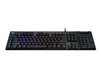 Logitech Gaming G815 - Näppäimistö - taustavalaistu - USB - pohjoismainen - näppäinkytkin: GL Clicky - musta 920-009092