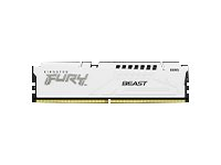 Kingston FURY Beast - DDR5 - pakkaus - 32 Gt: 2 x 16 Gt - DIMM 288 nastaa - 5600 MHz / PC5-44800 - CL40 - 1.25 V - puskuroimaton - on-die ECC - valkoinen KF556C40BWK2-32