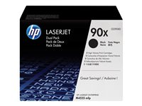 HP 90X - 2 pakettia - Tuottoisa - musta - alkuperäinen - LaserJet - väriainekasetti (CE390XD) malleihin LaserJet Enterprise 600 M602dn, 600 M602m, 600 M602n, 600 M602x, M4555 MFP, M603xh CE390XD