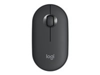 Logitech Pebble M350 - Hiiri - optinen - 3 painiketta - langaton - Bluetooth, 2.4 GHz - USB johdoton vastaanotin - grafiitti 910-005718