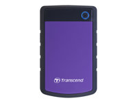 Transcend StoreJet 25H3P - Kiintolevyasema - 1 Tt - ulkoinen (kannettava) - 2.5" - USB 3.0 - 5400 kierrosta/min - puskuri: 8 Mt - brilliant purple TS1TSJ25H3P