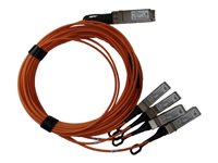 HPE Active Optical Cable - 40GBase-suorakytkentäkaapeli - QSFP+ to SFP+ - 5 m - kuituoptinen - aktiivinen Q9S66A