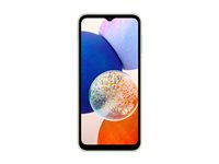 Samsung Galaxy A14 5G - 5G älypuhelin - Kaksois-SIM - RAM 4 Gt / sisäinen muisti 64 Gt - microSD slot - LCD-näyttö - 6.6" - 2408 x 1080 pikseliä - 3 takakameraa 50 megapikseliä, 2 MP, 2 MP - front camera 13 MP - vaaleanvihreä SM-A146PLGDEUB