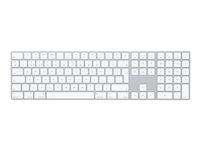 Apple Magic Keyboard with Numeric Keypad - Näppäimistö - langaton - Bluetooth - Ruotsi - hopea MQ052S/A