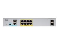 Cisco Catalyst 2960CX-8TC-L - Kytkin - Hallinnoitu - 8 x 10/100/1000 + 2 x SFP + 2 x 10/100/1000 (uplink) - työpöytä, telineeseen asennettava, DIN-kiskoon kiinnitettävä, seinään asennettava WS-C2960CX-8TC-L