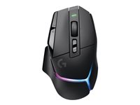 Logitech G G502 X PLUS - Hiiri - optinen - 11 painiketta - langaton - 2.4 GHz - USB Logitech LIGHTSPEED -vastaanotin - musta 910-006162