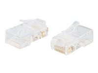 C2G RJ45 Cat5E Modular Plug for Flat Stranded Cable - Verkon liitin - RJ-45 (uros) - CAT 5e (pakkaus sisältää 25) 88121