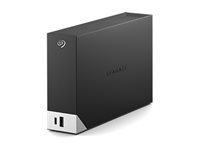 Seagate One Touch with hub STLC18000402 - Kiintolevyasema - 18 Tt - ulkoinen (pöytämalli) - USB 3.0 - musta - sekä Seagate Rescue Data Recovery STLC18000402